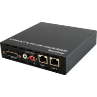 CDVI-1109RXC - DVI over CAT5e/6/7 Receiver with 24V PoC and 2 LAN Serving