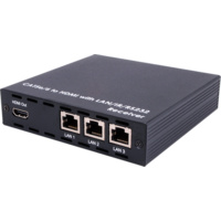 CH-1109RXC - HDMI over CAT5e/6/7 Receiver with 24V PoC and 3 LAN Serving