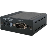 DCT-30RX - Bi-directional Optical Audio over Single CAT5e/6/7 Receiver with RS-232 Control