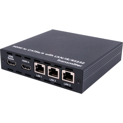 CH-1109TXC - HDMI over CAT5e/6/7 Transmitter with 24V PoC and 3 LAN Serving
