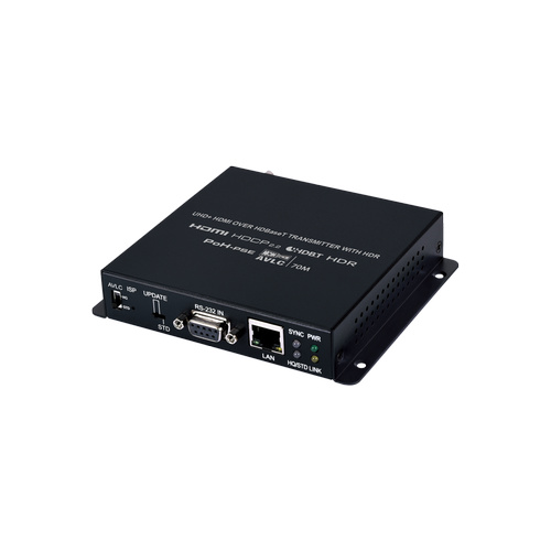 CH-1527TXV - 4K HDR HDMI over HDBaseT Transmitter with IR, RS-232, PoH (PSE) & LAN