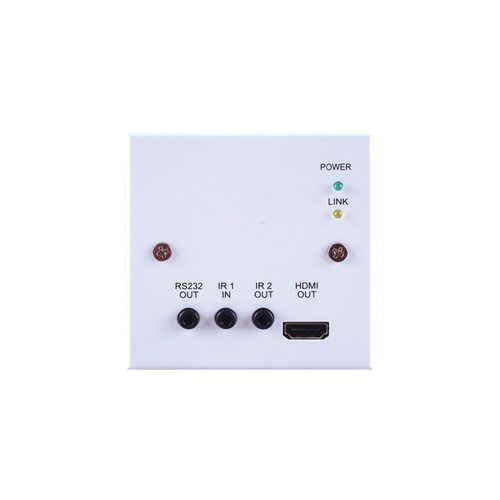 CH-506RXWP - 4K60 (4:2:0) HDMI over HDBaseT Wallplate Receiver with IR, RS-232 & PoC (PD) (2 Gang US)