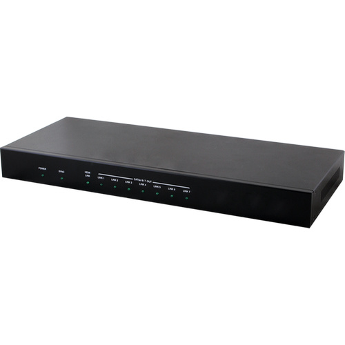 CHDBT-1H7CE - 1×8 HDMI to HDMI/HDBaseT Splitter with 24V PoC and LAN Serving