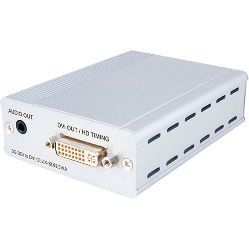 CLUX-SDI2DVIA - 3G-SDI to DVI Converter with Stereo Audio Output