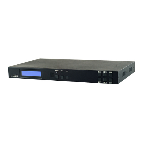 CMSI-424E - 4×4 HDMI over HDBaseT Matrix with IR, RS-232, PoC (PSE), LAN & 2 Mirrored HDMI Outputs