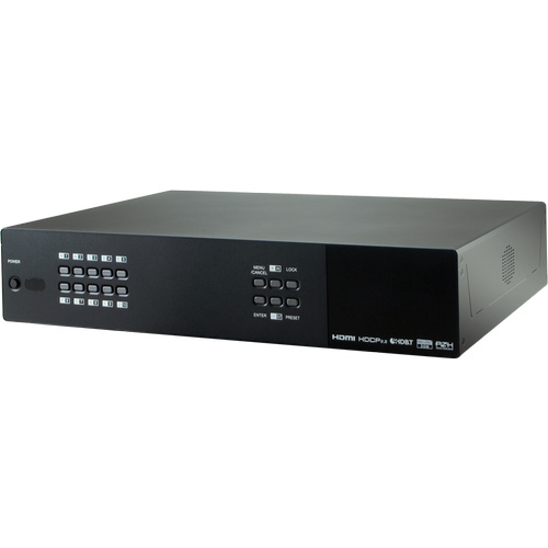 CPLUS-1082CVAL - 4K60 (4:4:4) 10×10 HDMI/Audio over HDBaseT Matrix with IR, RS-232, PoH (PSE) & OAR