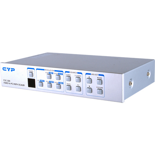 CSC-220 - VGA/Component Video/CV/SV to VGA/Component Video Scaler with RS-232 Control