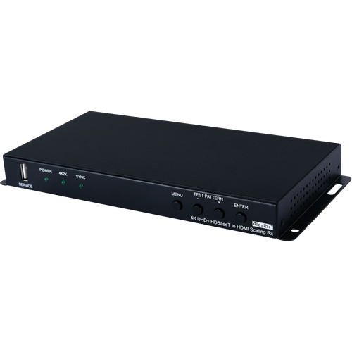 CSC-6012RX - 4K60 (4:4:4) 1×2 HDMI over HDBaseT Scaler with IR, RS-232, PoH (PD), LAN, OAR & Balanced Audio Extraction